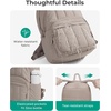 image:imageBAGSMART Womens Backpack Travel Laptop Backpack for Women Quilted College Laptop Bookbag Work Back Pack for Women Cute Computer WaterResistant Casual Daypack Puffer Black03camel