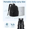 image:imageBAGSMART Womens Backpack Travel Laptop Backpack for Women Quilted College Laptop Bookbag Work Back Pack for Women Cute Computer WaterResistant Casual Daypack Puffer Black10rose Purple