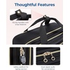 image:imageBAGSMART Womens Rolling Laptop Bag for 156 Inch Laptop Black  Underseat CarryOn Luggage with TSA Lock Wheeled Computer Briefcase for Travel Work BusinessBlack