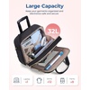 image:imageBAGSMART Womens Rolling Laptop Bag for 156 Inch Laptop Black  Underseat CarryOn Luggage with TSA Lock Wheeled Computer Briefcase for Travel Work BusinessBlack