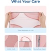image:imageBagsmart Compression Packing Cubes Travel Bag Cruise Ship Essentials  Lightweight Compressible Suitcase Organizer Set fit Standard CarryOn amp Checked Luggage 6 Set 14 Set Washable Packing BagsBaby Pink