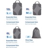 image:imageBagsmart Compression Packing Cubes Travel Bag Cruise Ship Essentials  Lightweight Compressible Suitcase Organizer Set fit Standard CarryOn amp Checked Luggage 6 Set 14 Set Washable Packing BagsGrey