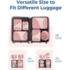 image:imageBagsmart Compression Packing Cubes Travel Bag Cruise Ship Essentials  Lightweight Compressible Suitcase Organizer Set fit Standard CarryOn amp Checked Luggage 6 Set 14 Set Washable Packing BagsDark Pink