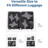 image:imageBagsmart Compression Packing Cubes Travel Bag Cruise Ship Essentials  Lightweight Compressible Suitcase Organizer Set fit Standard CarryOn amp Checked Luggage 6 Set 14 Set Washable Packing Bags03Black