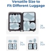 image:imageBagsmart Compression Packing Cubes Travel Bag Cruise Ship Essentials  Lightweight Compressible Suitcase Organizer Set fit Standard CarryOn amp Checked Luggage 6 Set 14 Set Washable Packing BagsNavy Blue
