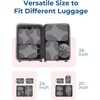 image:imageBagsmart Compression Packing Cubes Travel Bag Cruise Ship Essentials  Lightweight Compressible Suitcase Organizer Set fit Standard CarryOn amp Checked Luggage 6 Set 14 Set Washable Packing BagsGrey