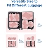 image:imageBagsmart Compression Packing Cubes Travel Bag Cruise Ship Essentials  Lightweight Compressible Suitcase Organizer Set fit Standard CarryOn amp Checked Luggage 6 Set 14 Set Washable Packing BagsBaby Pink