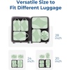 image:imageBagsmart Compression Packing Cubes Travel Bag Cruise Ship Essentials  Lightweight Compressible Suitcase Organizer Set fit Standard CarryOn amp Checked Luggage 6 Set 14 Set Washable Packing BagsFruit Green