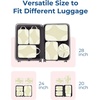 image:imageBagsmart Compression Packing Cubes Travel Bag Cruise Ship Essentials  Lightweight Compressible Suitcase Organizer Set fit Standard CarryOn amp Checked Luggage 6 Set 14 Set Washable Packing BagsBeige