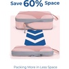 image:imageBagsmart Compression Packing Cubes Travel Bag Cruise Ship Essentials  Lightweight Compressible Suitcase Organizer Set fit Standard CarryOn amp Checked Luggage 6 Set 14 Set Washable Packing BagsBaby Pink