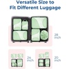 image:imageBagsmart Compression Packing Cubes Travel Bag Cruise Ship Essentials  Lightweight Compressible Suitcase Organizer Set fit Standard CarryOn amp Checked Luggage 6 Set 14 Set Washable Packing BagsGreen