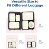 image:imageBagsmart Compression Packing Cubes Travel Bag Cruise Ship Essentials  Lightweight Compressible Suitcase Organizer Set fit Standard CarryOn amp Checked Luggage 6 Set 14 Set Washable Packing BagsCream Beige