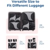 image:imageBagsmart Compression Packing Cubes Travel Bag Cruise Ship Essentials  Lightweight Compressible Suitcase Organizer Set fit Standard CarryOn amp Checked Luggage 6 Set 14 Set Washable Packing BagsJet Black