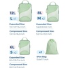 image:imageBagsmart Compression Packing Cubes Travel Bag Cruise Ship Essentials  Lightweight Compressible Suitcase Organizer Set fit Standard CarryOn amp Checked Luggage 6 Set 14 Set Washable Packing BagsGreen