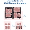 image:imageBagsmart Compression Packing Cubes Travel Bag Cruise Ship Essentials  Lightweight Compressible Suitcase Organizer Set fit Standard CarryOn amp Checked Luggage 6 Set 14 Set Washable Packing BagsClay Pink