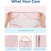 image:imageBagsmart Compression Packing Cubes Travel Bag Cruise Ship Essentials  Lightweight Compressible Suitcase Organizer Set fit Standard CarryOn amp Checked Luggage 6 Set 14 Set Washable Packing Bags02Baby Pink