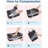 image:imageBagsmart Compression Packing Cubes Travel Bag Cruise Ship Essentials  Lightweight Compressible Suitcase Organizer Set fit Standard CarryOn amp Checked Luggage 6 Set 14 Set Washable Packing BagsJet Black