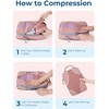 image:imageBagsmart Compression Packing Cubes Travel Bag Cruise Ship Essentials  Lightweight Compressible Suitcase Organizer Set fit Standard CarryOn amp Checked Luggage 6 Set 14 Set Washable Packing BagsClay Pink