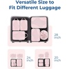 image:imageBagsmart Compression Packing Cubes Travel Bag Cruise Ship Essentials  Lightweight Compressible Suitcase Organizer Set fit Standard CarryOn amp Checked Luggage 6 Set 14 Set Washable Packing Bags02Baby Pink