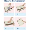 image:imageBagsmart Compression Packing Cubes Travel Bag Cruise Ship Essentials  Lightweight Compressible Suitcase Organizer Set fit Standard CarryOn amp Checked Luggage 6 Set 14 Set Washable Packing BagsCream Beige
