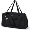 image:imageBAGSMART 31L Womens Quilted Weekender Duffle Bag with Laptop Compartment and Shoe BagBlack