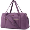 image:imageBAGSMART 31L Womens Quilted Weekender Duffle Bag with Laptop Compartment and Shoe BagPurple