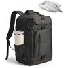 image:imageBAGSMART 35L Travel Backpack for Women amp Men Fits 17Inch Laptop Airline Approved Carry On Backpack with Wet Pocket amp Shoe Pouch WaterResistant Personal Item Travel Bag BlackBlack