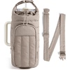 image:imageBAGSMART 40oz Water Bottle Holder with Strap Quilted Crossbody Purse Drink Carrier Gym Accessories for WomenBrown