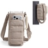 image:imageBAGSMART 40oz Water Bottle Holder with Strap Quilted Crossbody Purse Drink Carrier Gym Accessories for WomenCamel
