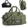 image:imageBAGSMART 4IN1 Gym Bag for Women Men TSA Duffle Bag for Travel  With Shoe Compartment amp Wet Pocket 22L30L38L Tactical Backpack with 40oz Water Bottle Holder Lightweight WaterresistantOlive Drab
