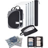 image:imageBAGSMART 8 Pcs Compression Packing Cubes Travel Packing Cubes with 4 Pack Vacuum Storage Bags for Women Travel Essentials Handrolled Space Saver Bags Black