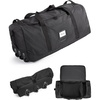 image:imageBAGSMART 83L Foldable Travel Bag Large Duffle Bag for Travel Weekender Duffel Luggage Bag for Sport College Camping Water Resistant BrownBlack