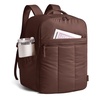 image:imageBAGSMART Backpack for Women Travel Backpack with Large Side Pocket 156 Inch Work College Backpack Purse Waterproof Business Teacher Laptop Bag Camel173 Inchocolate