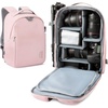 image:imageBAGSMART Camera Backpack DSLR SLR Camera Bag Backpack Fits 156 Inch LaptopAntiTheft Waterproof Camera Case for PhotographersMen Womenwith Rain CoverTripod HolderBlackPink