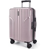 image:imageBAGSMART Carry On Luggage 22x14x9 Airline Approved luggage with Spinner Wheels 20 Inch Expandable Hardside Carry On Suitcase with TSA Lock Rolling Travel suitcase CarryOn Pink LavenderPink Lavender