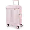 image:imageBAGSMART Carry On Luggage 22x14x9 Airline Approved with Spinner Wheels Travel TSA Approved 100 PC Hard Shell Suitcases 20 Inch Expandable Luggage with TSA Lock Dark Sea GreenAtlas Pink