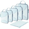 image:imageBAGSMART Compression Packing Cubes  6 Set Travel Packing Cubes for Suitcases Compression Suitcase Organizers with Shoe Bag