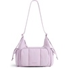 image:imageBAGSMART Crossbody Bag for Women 6L Lightweight Hobo Purse for Travel amp Daily Use Waterresistant Cute Puffer Shoulder BagIced Lavender