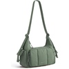 image:imageBAGSMART Crossbody Bag for Women 6L Lightweight Hobo Purse for Travel amp Daily Use Waterresistant Cute Puffer Shoulder BagSmoke Green