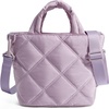 image:imageBAGSMART Crossbody Bags for Women Lightweight Purses for Women Quilted Puffer Tote Handbags for Daily UseShopTravelMist Purple