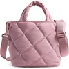 image:imageBAGSMART Crossbody Bags for Women Lightweight Purses for Women Quilted Puffer Tote Handbags for Daily UseShopTravelPink