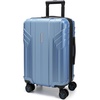 image:imageBAGSMART Expandable Carry On Luggage 22x14x9 Airline Approved Blue  Spinner Wheels TSA Lock Lightweight Hard Shell Suitcase22x14x9 Airline ApprovedBlue