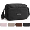 image:imageBAGSMART Foldable Crossbody Bags for Women Small Travel Purses Hobo Bag  24L mini for daily travel campus waterresistant sling bag cute travel purse classic shoulder bagBlack