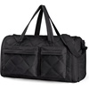 image:imageBAGSMART Garment Duffel Bag Convertible 2in1 Puffy WaterResistant CarryOn with Shoe Compartment ABlackABlack