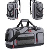 image:imageBAGSMART Gym Bag for Men Athletic Sports Backpack Travel Hiking Duffel  3In1 Gym Bag for Travel Clothes amp Padded 133 Laptop with Waterproof Wet Pocket amp Shoe Compartment for Travel CampingDark Grey