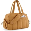 image:imageBAGSMART Gym Bag for Women Duffle Bag for Travel with Wet Pocket Lightweight Carry on Weekender Duffel Water ResistantYellow Brownstone