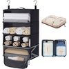 image:imageBAGSMART Hanging Packing Cubes for Travel Hanging Shelves for Suitcases Organizers Compression 4 Shelf Closet Organizers Travel Shelves for Cruise Ship Essentials