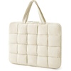image:imageBAGSMART Laptop Case Puffy Laptop Sleeve with Handle Compatible with MacBook Air Pro Laptop Bag for WomenBeige