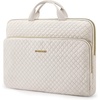 image:imageBAGSMART Laptop Sleeve 156 Inch Lightweight Laptop Bag Compatible with MacBook Pro 16 Inch156 Inch HPDellAcer AspireAsus Notebook Protective Case with Shoulder StrapPocketHandle GrayBeige