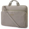 image:imageBAGSMART Laptop Sleeve 156 Inch Lightweight Laptop Bag Compatible with MacBook Pro 16 Inch156 Inch HPDellAcer AspireAsus Notebook Protective Case with Shoulder StrapPocketHandle GrayGrayShoulder Strap